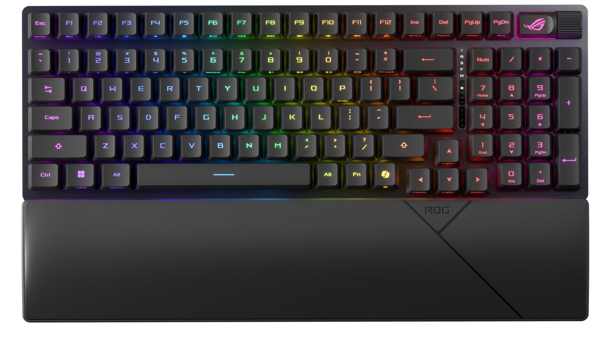 ASUS ROG Strix Scope II 96 RX Wireless Optical Gaming Keyboard - 96% Full-Size  Tri-Mode Connectivity  Pre-lubed ROG RX Red Linear Switches PBT Keycaps  RGB  PC/Mac Support - Black