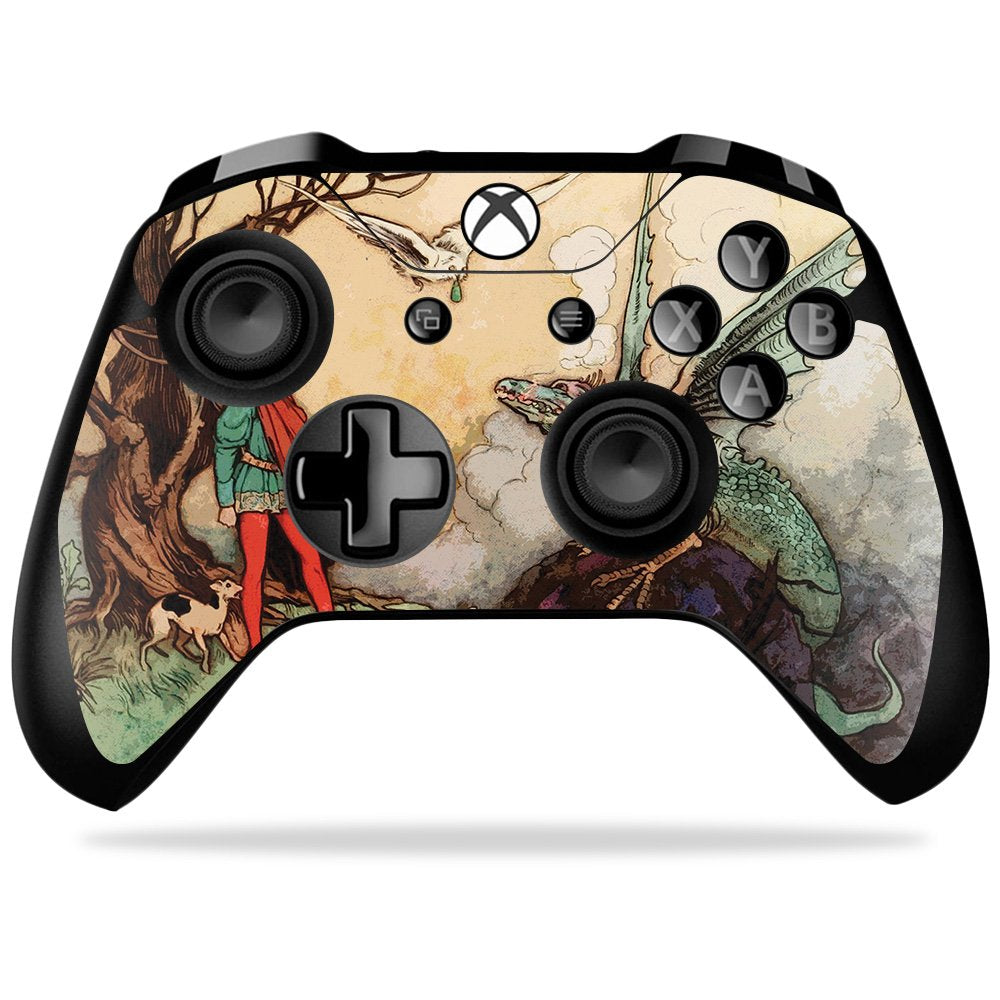 MIGHTY SKINS Xbox One X Controller Skin - Protective Vinyl Wrap, Tale Of A Dragon Design, Easy Apply/Remove, Made in USA