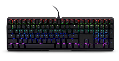 Cherry MX Board 3.0 S Wired Mechanical Keyboard - Aluminum, MX Red Silent Switches, Black, Model G80-3874LWAUS-2