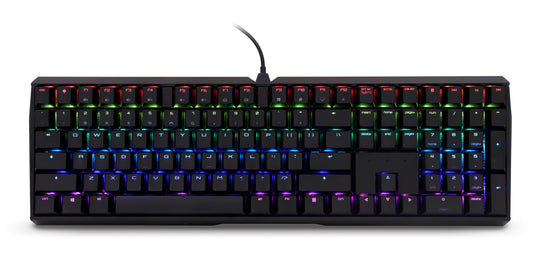 Cherry MX Board 3.0 S Wired Mechanical Keyboard - Aluminum, MX Red Silent Switches, Black, Model G80-3874LWAUS-2