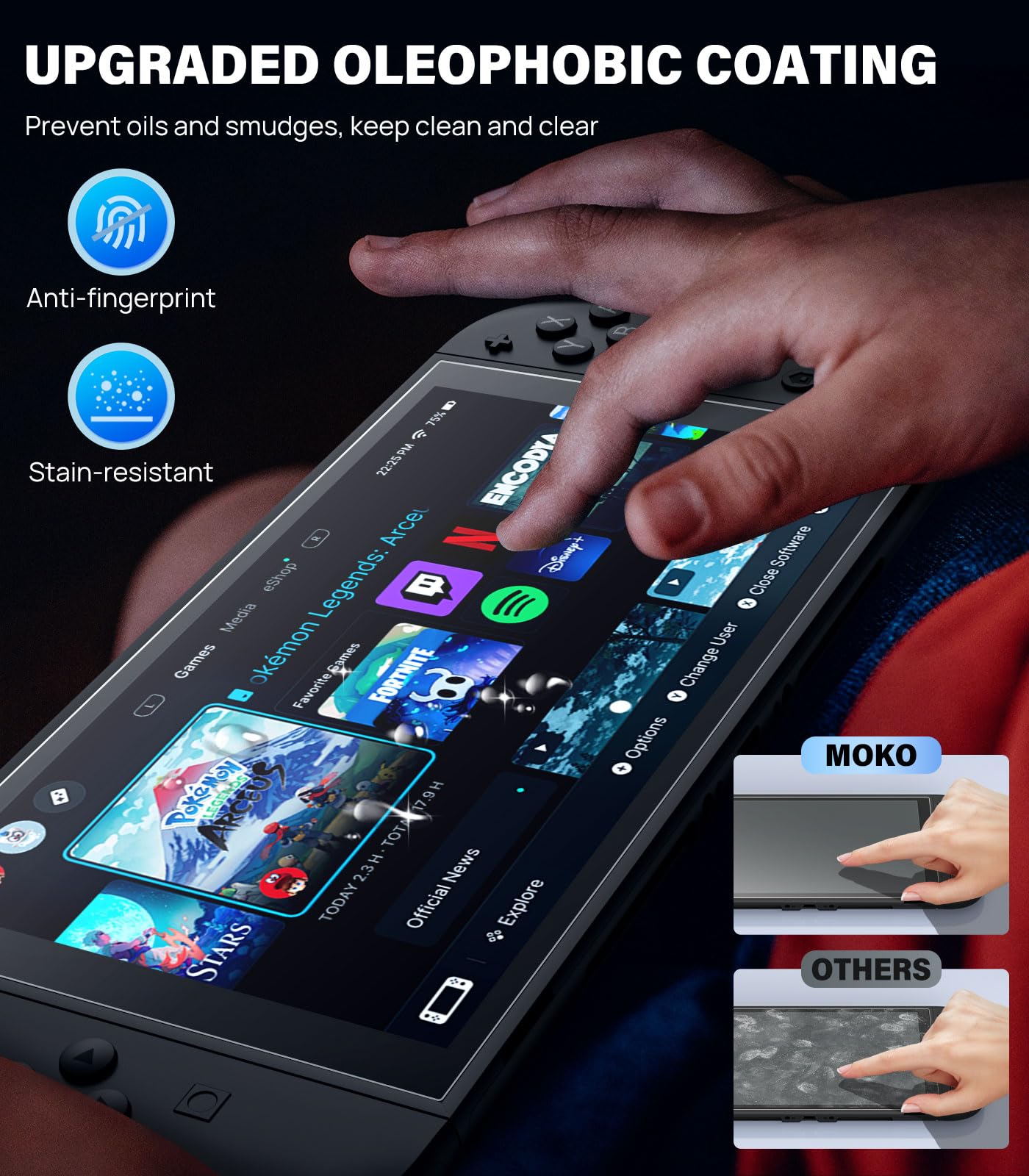 MoKo Screen Protector for Nintendo Switch 2 - Clear Tempered Glass, 7.9", 4 Pack, HD Clarity Accessories