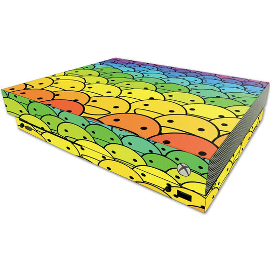 MIGHTY SKINS Vinyl Decal Skin for Microsoft One X Console - Happy Faces, Easy to Apply, Durable Design, Made in USA