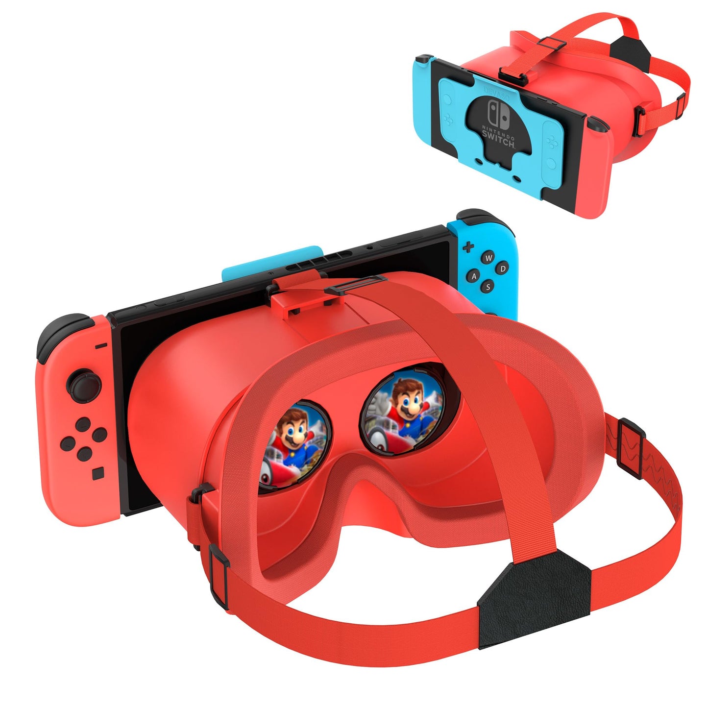 DEVASO Upgraded VR Headset for Nintendo Switch & Switch OLED  Switch Virtual Reality Glasses with Adjustable HD Lenses and Comfortable Head Strap  Labo VR Kit 3D Goggles for Switch Accessories