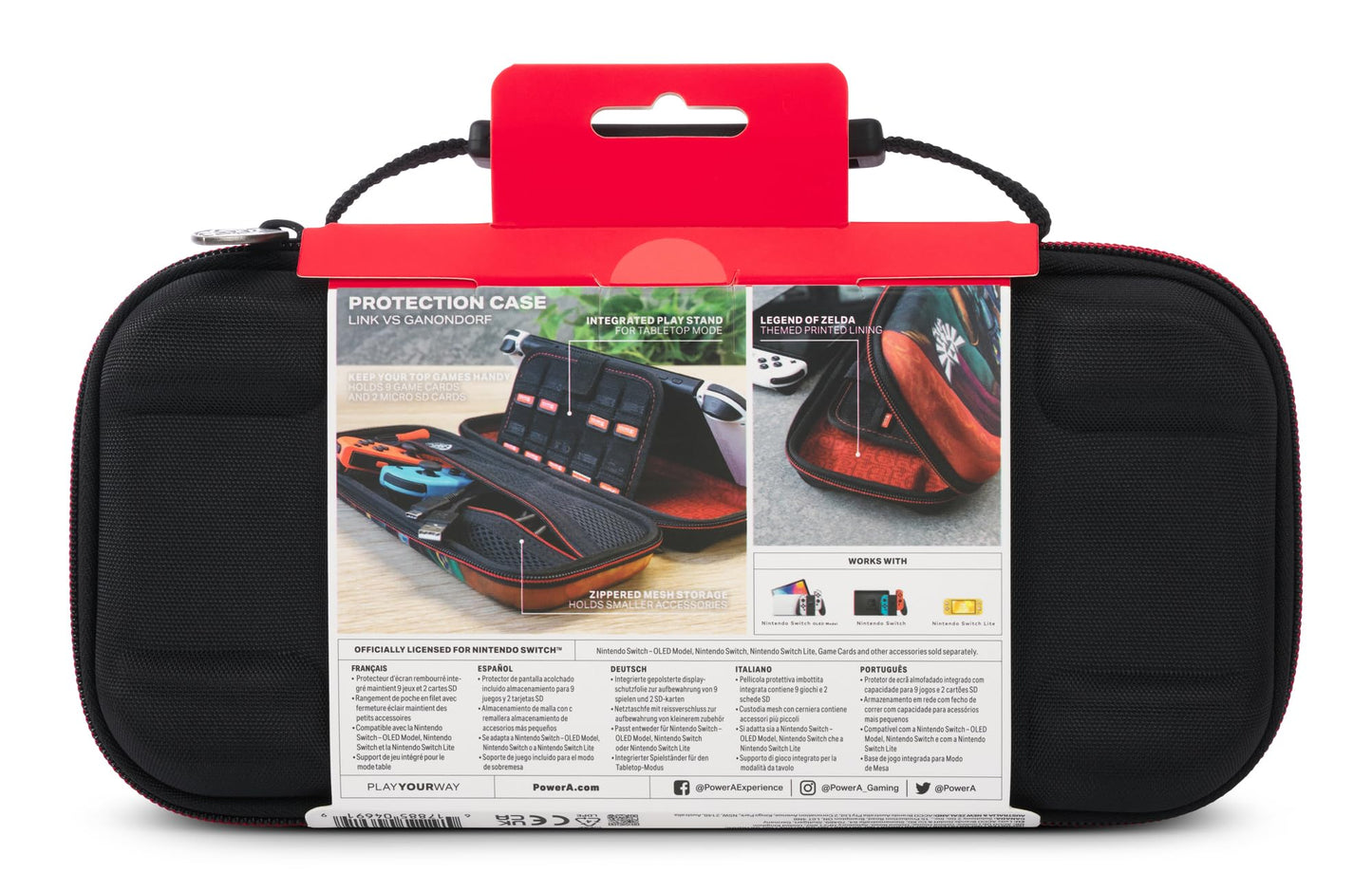 PowerA Protection Case for Nintendo Switch - OLED, Lite, Link vs Ganondorf, Standard Size, Model NSCS0132-01