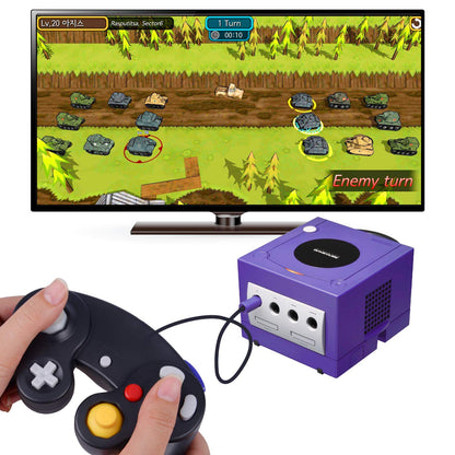 ONE250 Classic Shock Wired Controller 2 Pack for Wii GameCube, Black & Purple, Model 2500174