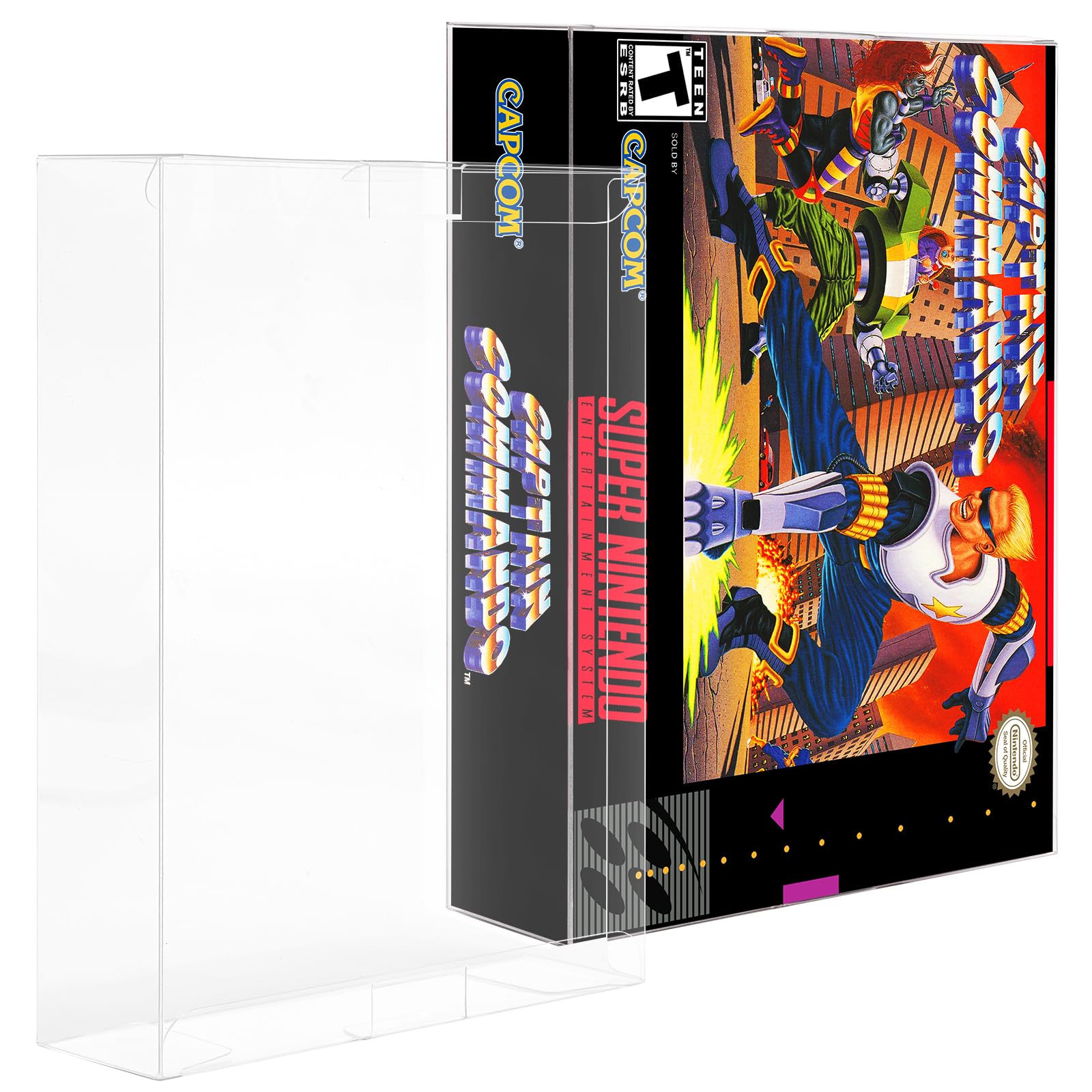 YOYOBUBU 15 Pack Video Game Protector for SNES & N64 Game Boxes - Clear Plastic Sleeve Cover - 0.35mm Rigid PET - Dustproof  Scratch-Resistant  Crystal Clear Display