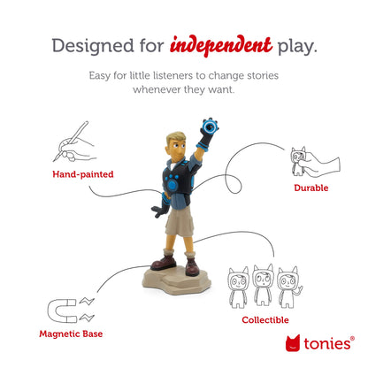 Tonies Martin Audio Play Character - Wild Kratts, Blue, Plastic, Model 10000773
