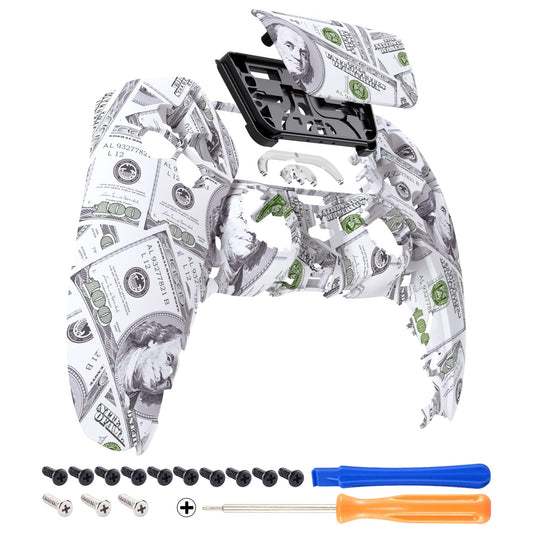 eXtremeRate The 100 Cash Money Soft Touch Touchpad Front Top Shell Compatible with ps5 Controller BDM-010 020 030 040 050  DIY Replacement Shell & Touch Pad Cover Compatible with ps5 Controller