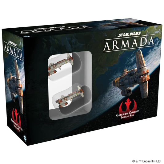 Atomic Mass Games Star Wars: Armada Hammerhead Corvettes Expansion Pack - Multi-colored, Rebel Alliance, SWM27, 2 Players, Ages 14+