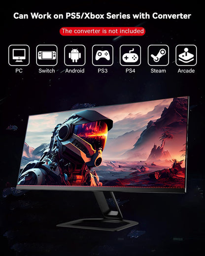 Sehawei Haute42 Arcade Stick T13 - 13Keys All-Button Controller with Turbo & RGB for PC/PS3/PS4/Switch/Steam, Supports Hot Swap & SOCD