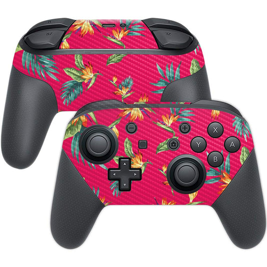 MightySkins Carbon Fiber Skin for Nintendo Switch Pro Controller - Paradise | Protective  Durable Textured Carbon Fiber Finish | Easy to Apply  Remove  and Change Styles | Made in The USA