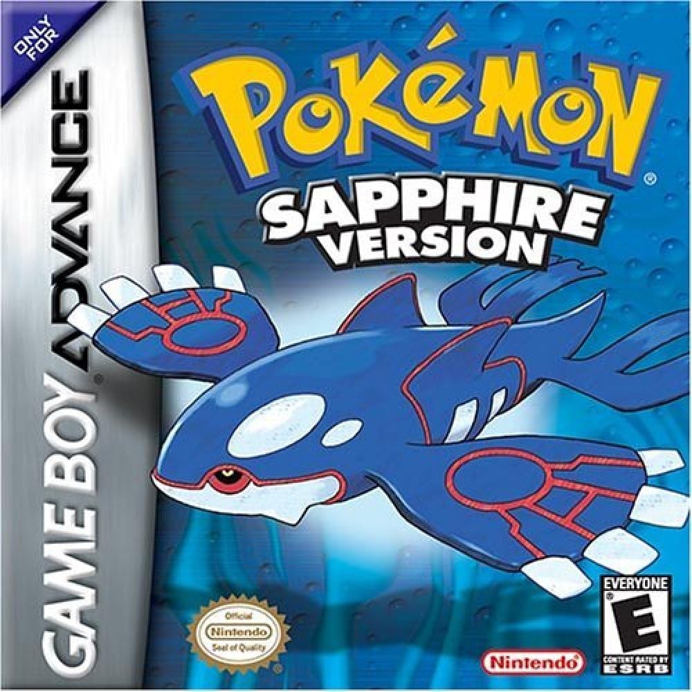 Nintendo Pokemon Sapphire Version - Renewed with New Save Battery, Blue