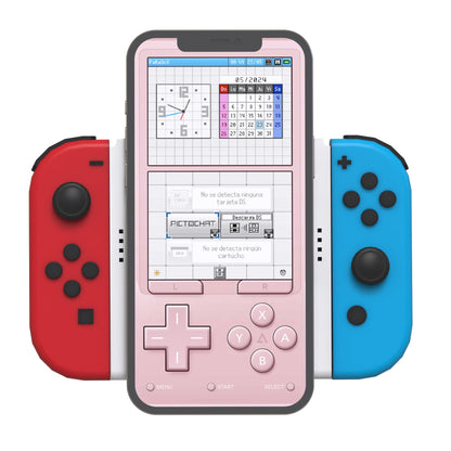 TEGRUP Joy-Con Charger Grip with Magnetic Phone Mount - Dual-Use Hinge, Upgraded Version, White