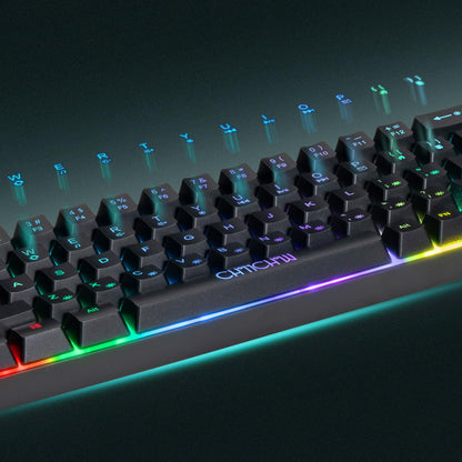 CHONCHOW 60% Gaming LED Keyboard RGB - 68 Keys, Mechanical Switch Feel, Wired, Compact Size, PC/Mac/Xbox/PS Compatible
