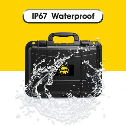 DEVASO Nintendo Switch Carrying Case, Waterproof Hard Case, Soft Lining, Black, Model NSPC1 for Switch & OLED Accessories