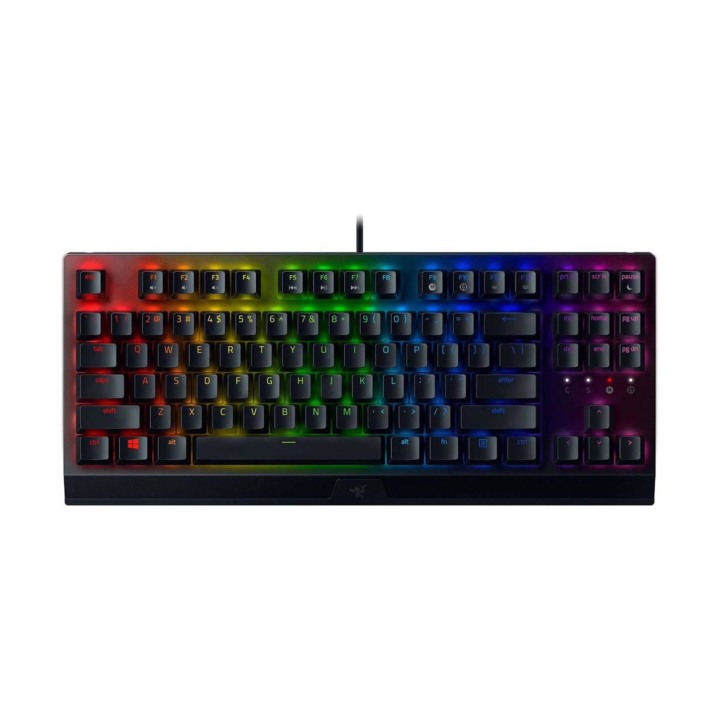 Razer BlackWidow V3 TKL Mechanical Gaming Keyboard - Green Switches, Chroma RGB, Compact, Classic Black, Model RZ03-03490200-R3U1