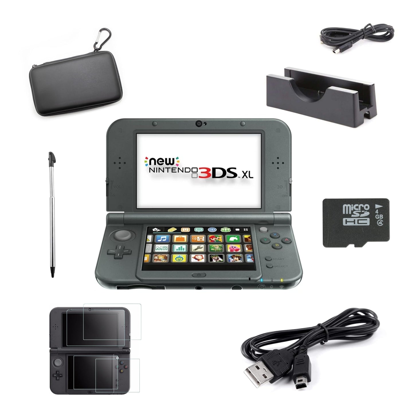 Nintendo New 3DS XL  Black fine Bundle (refurbished)