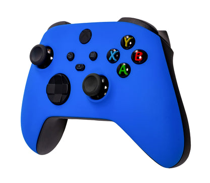 Crazy Controllerz Xbox Series X Soft Touch Controller - Cool Blue Color, Added Grip, Compatible with Xbox One, Series X, Series S