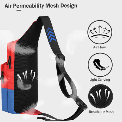 Vadaxx Cute Travel Bag for Nintendo Switch/Lite/OLED/Steam Deck, Waterproof Sling Backpack, Red, Model VM-1