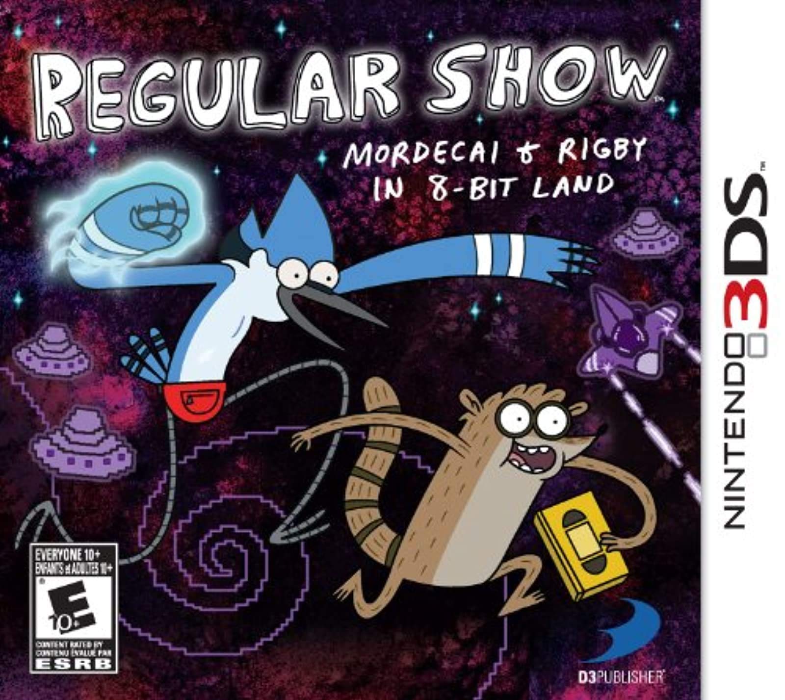 D3PUBLISHER Regular Show: Mordecai and Rigby in 8-bit Land - Nintendo 3DS Game, Model 30611
