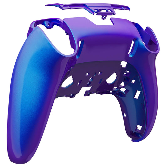 eXtremeRate Custom Back Plate Bottom Shell Compatible with ps5 Edge Controller  Chameleon Purple Blue DIY Replacement Back Shell Cover Compatible with ps5 Edge Controller