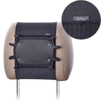 TFY Car Headrest Mount Holder for Nintendo Switch & Tablets, Silicone, Black