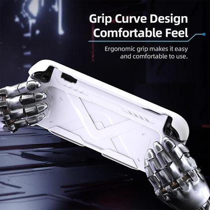 FIWWAT Nintendo Switch 2 Protective Case - 360° Protection, Anti-Scratch, Ergonomic Grip, White for Nintendo Switch 2 (2025)