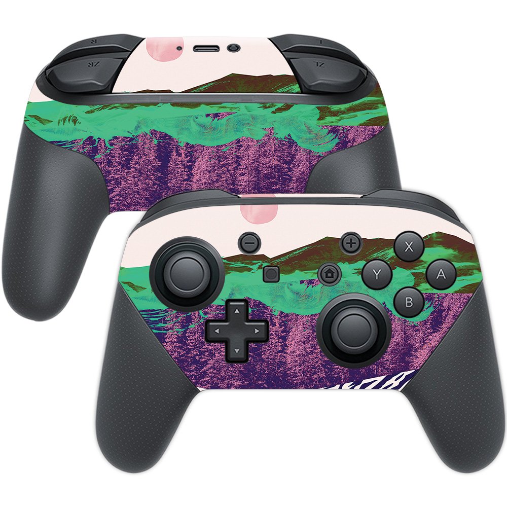 MightySkins Skin Compatible with Nintendo Switch Pro Controller - Lost Track | Protective, Durable, and Unique Vinyl Decal wrap 