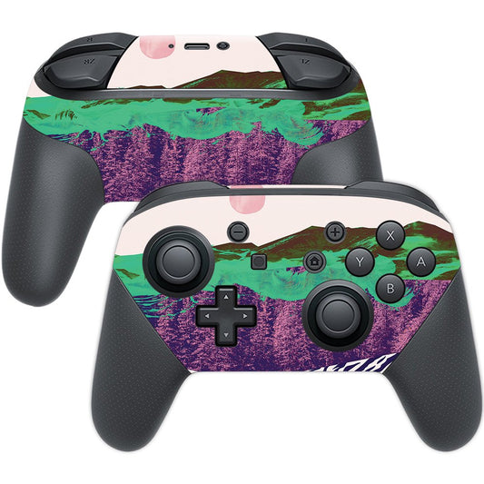 MightySkins Skin Compatible with Nintendo Switch Pro Controller - Lost Track | Protective, Durable, and Unique Vinyl Decal wrap 