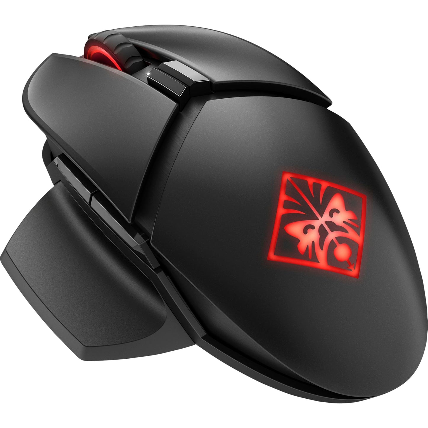 HP Omen Photon Wireless Gaming Mouse - Qi Charging, Programmable Buttons, RGB Lighting, E-Sport DPI, Black, Model 6CL96AA#ABL