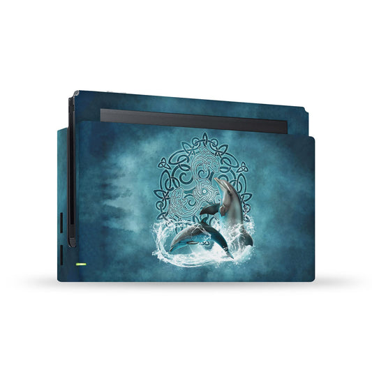 Head Case Designs Officially Licensed Brigid Ashwood Dolphin Art Mix Vinyl Sticker Gaming Skin Decal Cover Compatible With Nintendo Switch Console & Dock