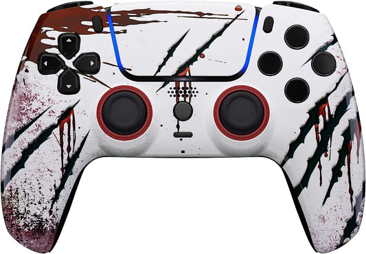 Custom Controllerzz Wireless Controller Compatible with PS5 - Multiple Designs Available (PS5 Slasher)