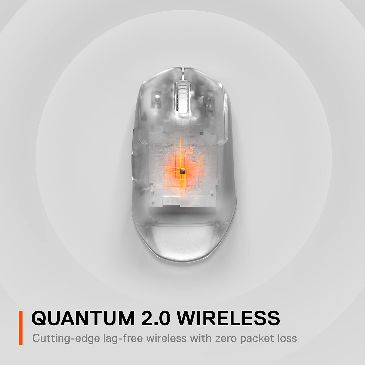 SteelSeries Wireless FPS Gaming Mouse - Ultra Lightweight, 18K CPI Sensor, Black, Model 62593, Programmable with Magnetic Optical Switches