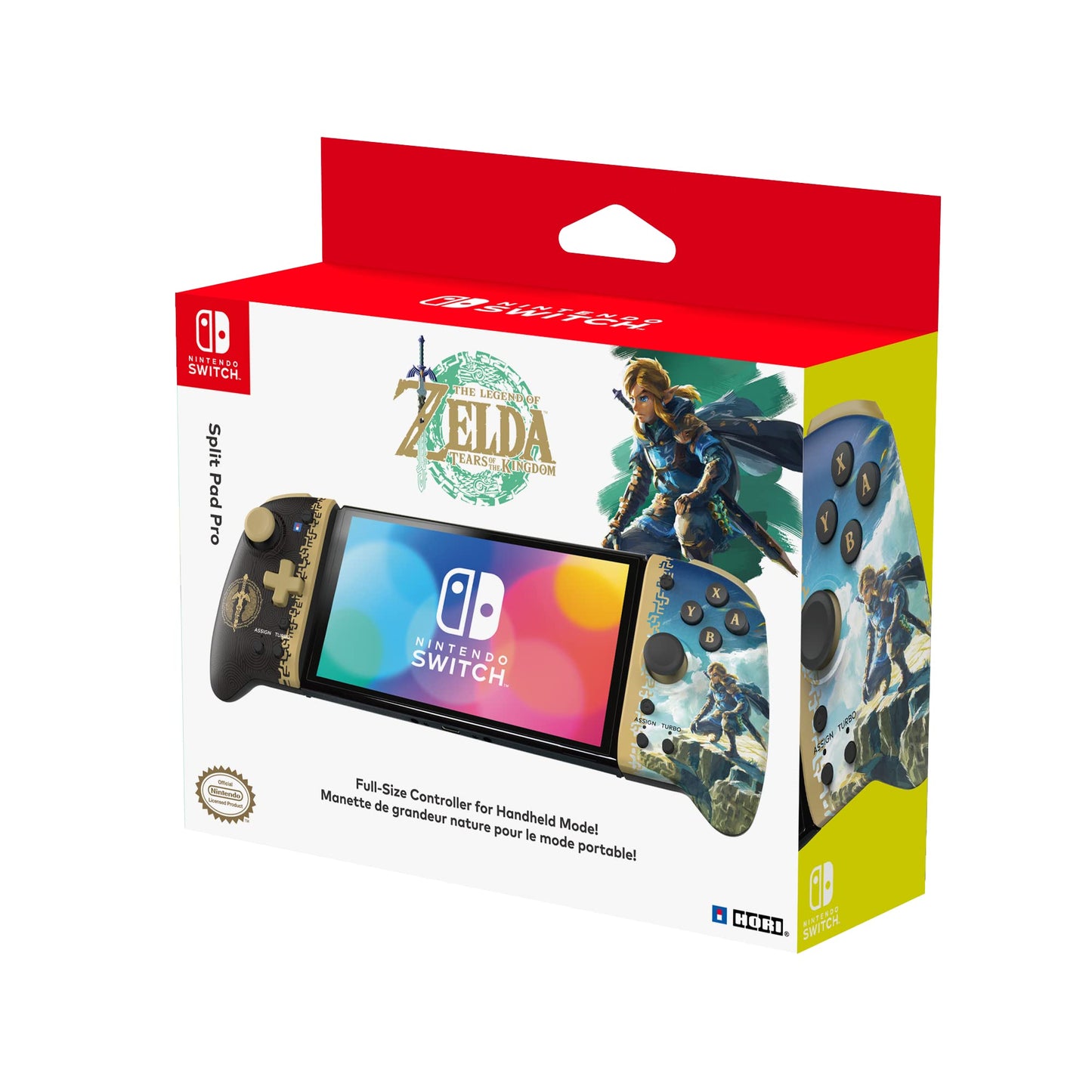 HORI Split Pad Pro for Nintendo Switch - The Legend of Zelda: Tears of the Kingdom - Model NSW-432U