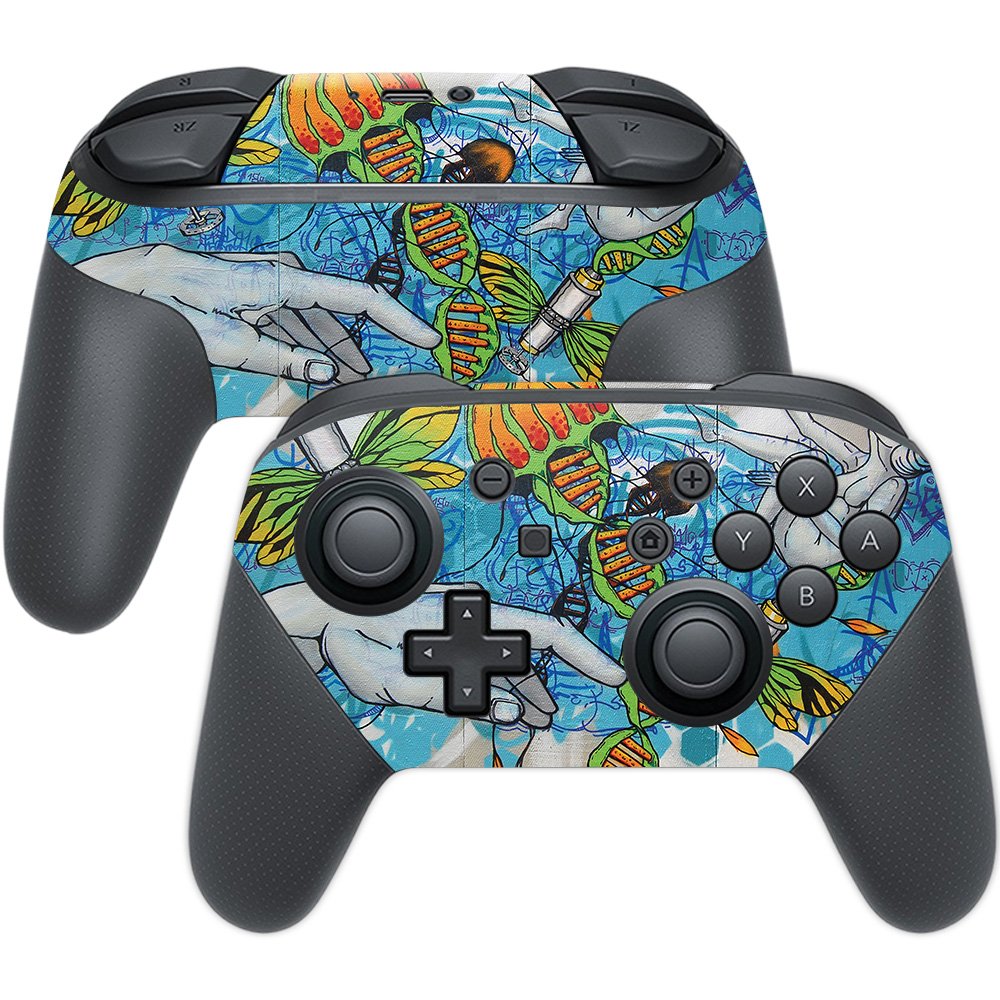 MIGHTY SKINS Nintendo Switch Pro Controller Skin - Durable Vinyl Wrap, Fantastic Voyage Design, Easy to Apply and Change Styles