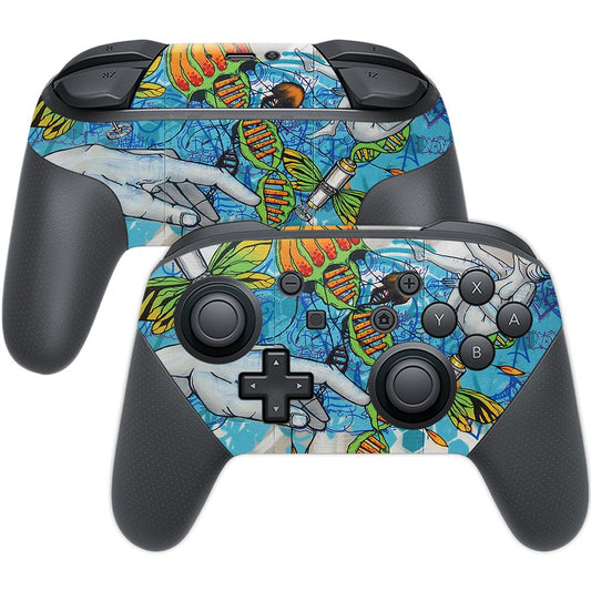 MIGHTY SKINS Nintendo Switch Pro Controller Skin - Durable Vinyl Wrap, Fantastic Voyage Design, Easy to Apply and Change Styles