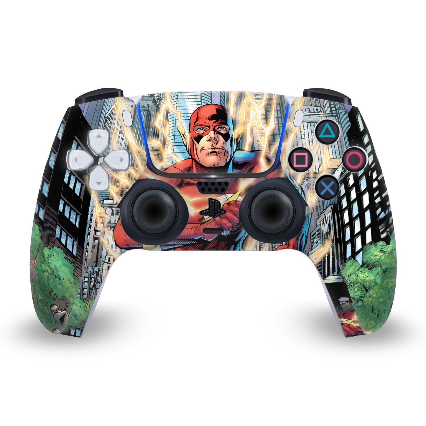 Head Case Designs Officially Licensed The Flash DC Comics Flashpoint Comic Book Art Vinyl Faceplate Sticker Gaming Skin Decal Cover Compatible With Sony PlayStation 5 PS5 DualSense Controller