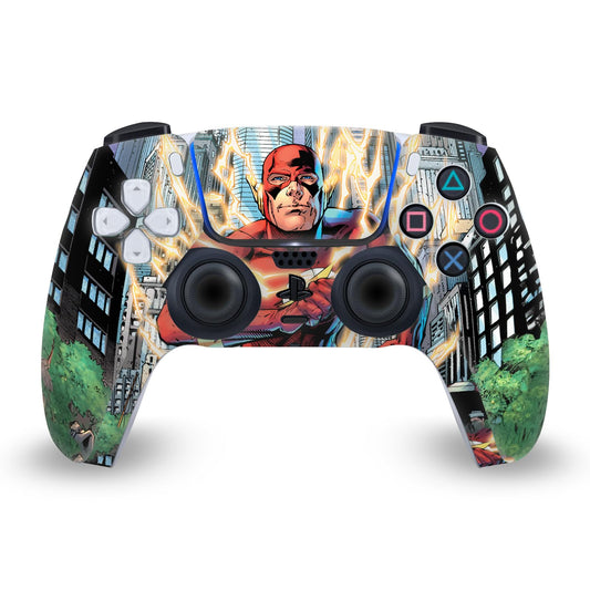 Head Case Designs Officially Licensed The Flash DC Comics Flashpoint Comic Book Art Vinyl Faceplate Sticker Gaming Skin Decal Cover Compatible With Sony PlayStation 5 PS5 DualSense Controller