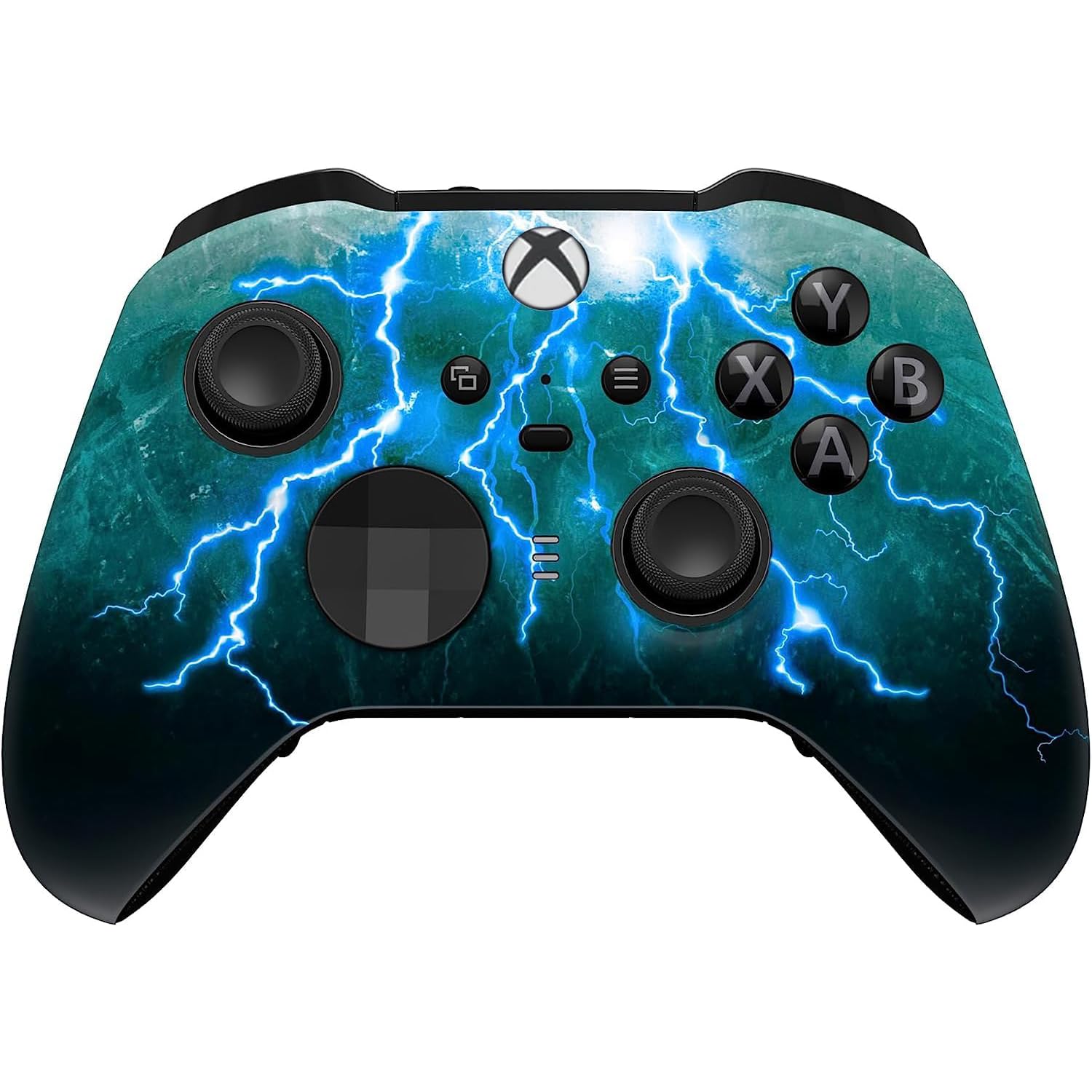 Custom Controllerzz Elite Series 2 Controller Compatible With Xbox One  Xbox Series S  and Xbox Series X (Green Skies)