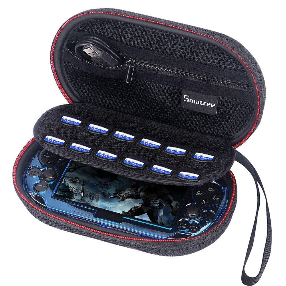 Smatree P100L Carrying Case Compatible for PS Vita 1000  PSV 2000  PS Vita PCH-2000 PSP 3000 with Cover (Console Accessories and Cover NOT Included)