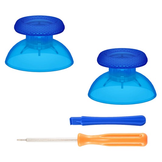 eXtremeRate Clear Blue Replacement Thumbsticks for PS5 Controller  Custom Analog Stick Joystick Compatible with PS5  for PS4 All Model Controller - Controller NOT Included