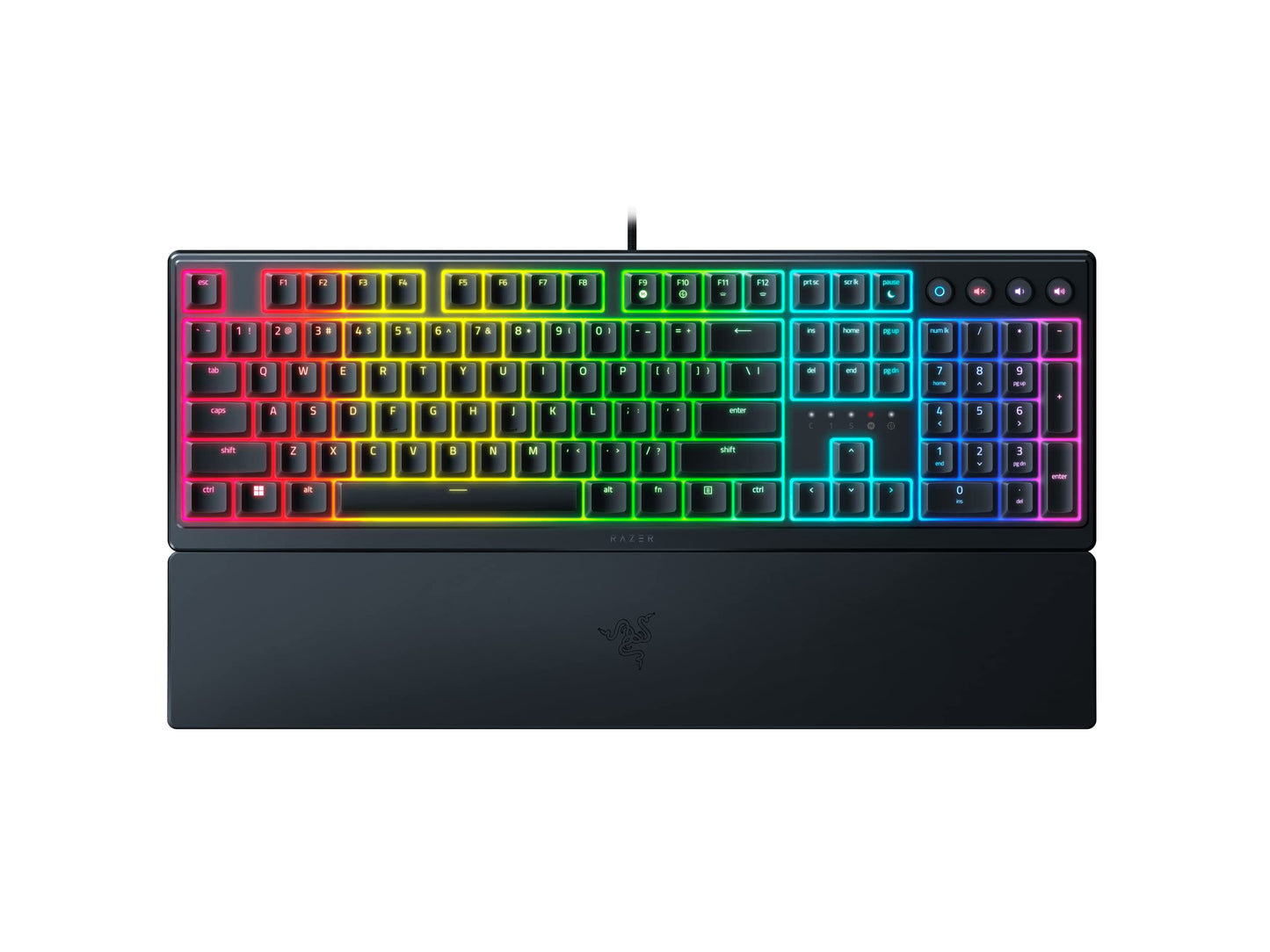 Razer Ornata V3 USB Gaming Keyboard - Black, RZ03-04460100-R3M1, Compact Design