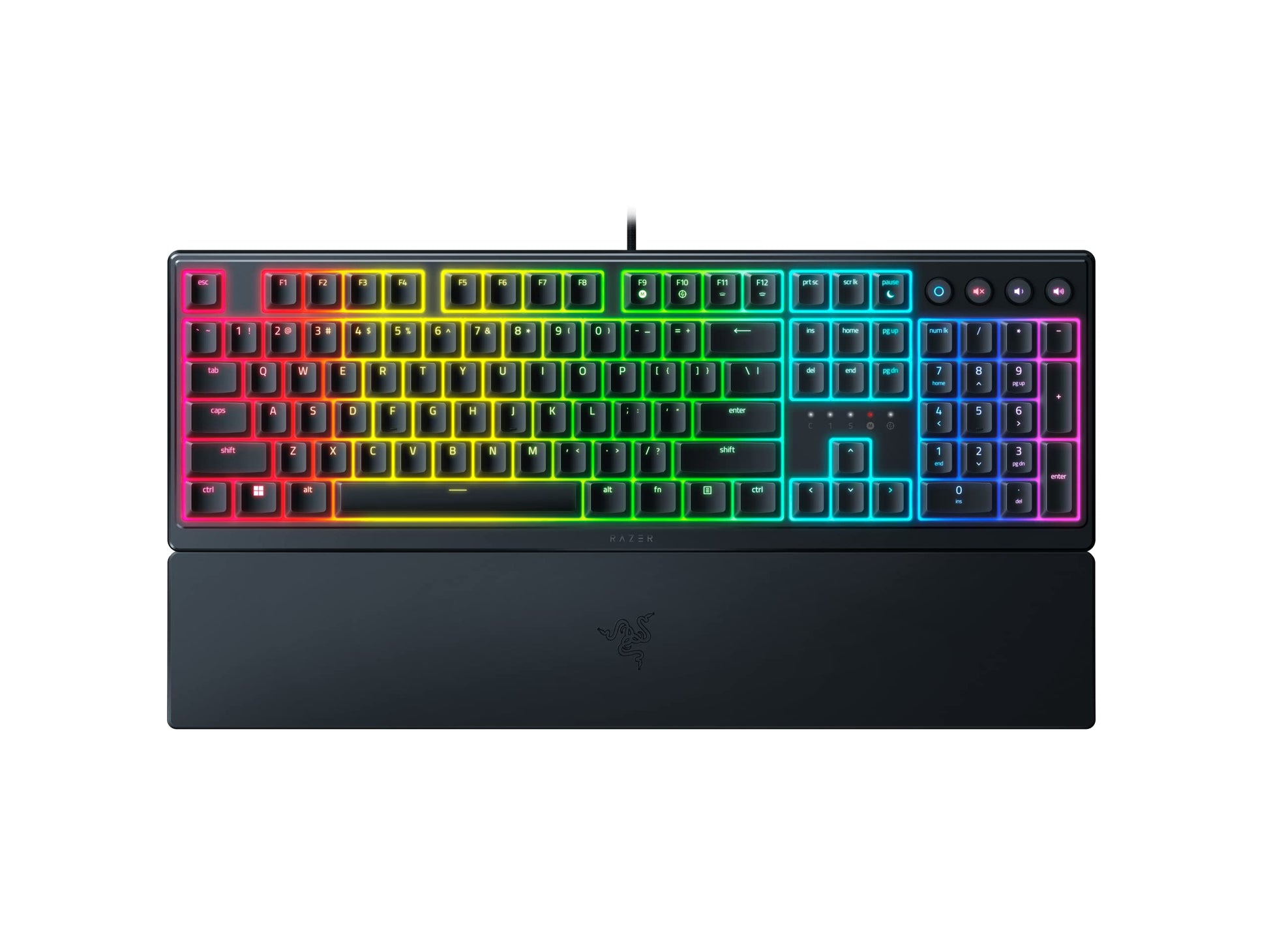 Razer Ornata V3 USB Gaming Keyboard - Black, RZ03-04460100-R3M1, Compact Design