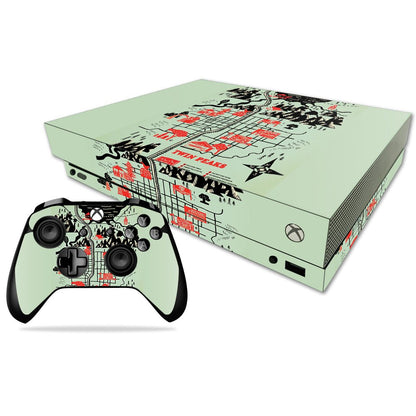 MIGHTY SKINS Vinyl Decal Skin for Xbox One X - Twin Peaks Map, Easy to Apply, Durable, Unique Design, Model MIXBONXCMB-Twin Peaks Map