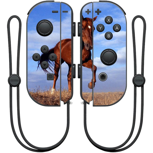 MightySkins Skin Compatible with Nintendo Joy-Con Controller wrap Cover Sticker Skins Horse