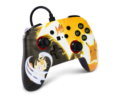 PowerA Enhanced Wired Controller for Nintendo Switch - Pokémon Pikachu vs. Meowth Edition