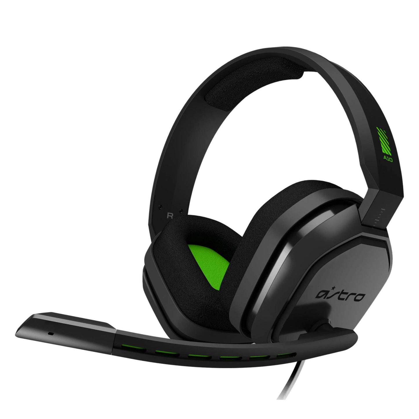 ASTRO Gaming A10 Wired Gaming Headset  Lightweight and Damage Resistant  ASTRO Audio  3.5 mm Audio Jack  for Xbox Series X|S| One  PS5  PS4  Nintendo Switch  PC  Mac- Black/Green
