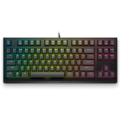 Alienware Tenkeyless Gaming Keyboard AW420K - Wired, Programmable, Cherry MX Red, RGB, Dark Side of the Moon