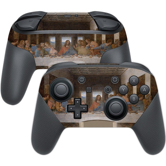 MightySkins Skin Compatible with Nintendo Switch Pro Controller - Last Supper | Protective, Durable, and Unique Vinyl Decal wrap