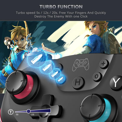 ASTARRY Wireless Switch Pro Controller - Compatible with Switch/Switch Lite/OLED, Programmable Joystick with Turbo & Wake-up Features